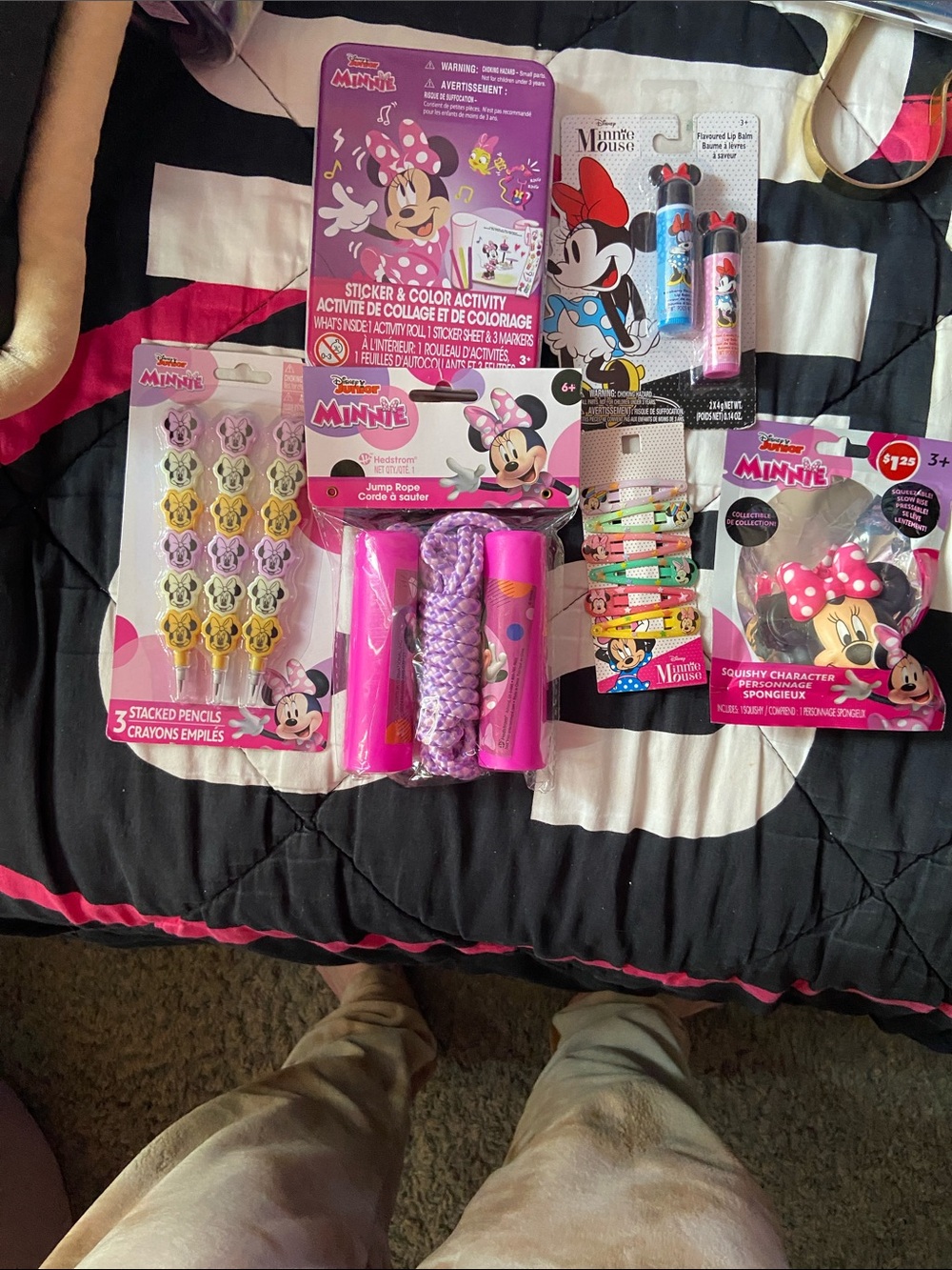 Disney Minnie Mouse Activity & Accessory Set - Pink, Purple, Black